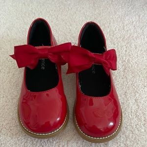 Toddler size 10 red shoes